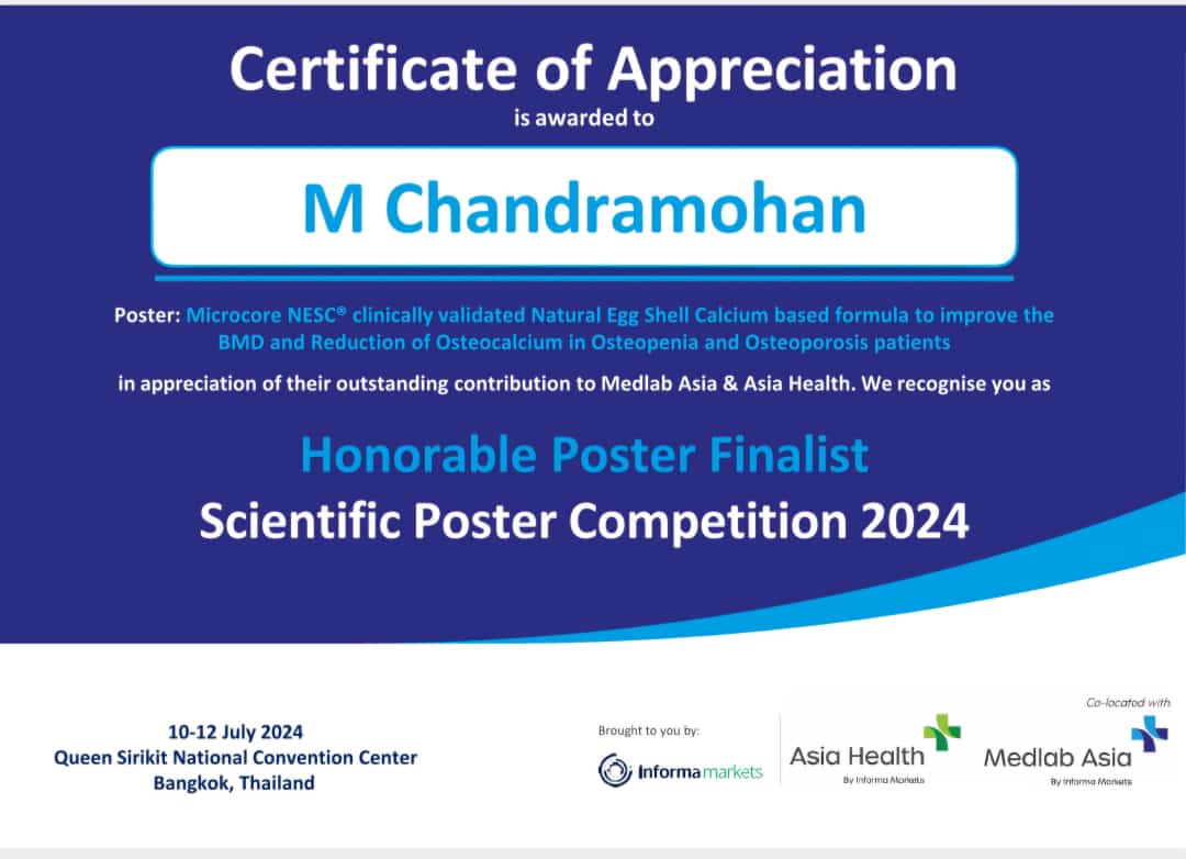 Honourable Finalist at Medlab Asia Health 2024